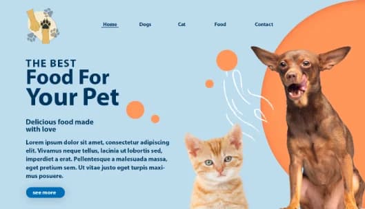 Convenient Pet Food Delivery Website
